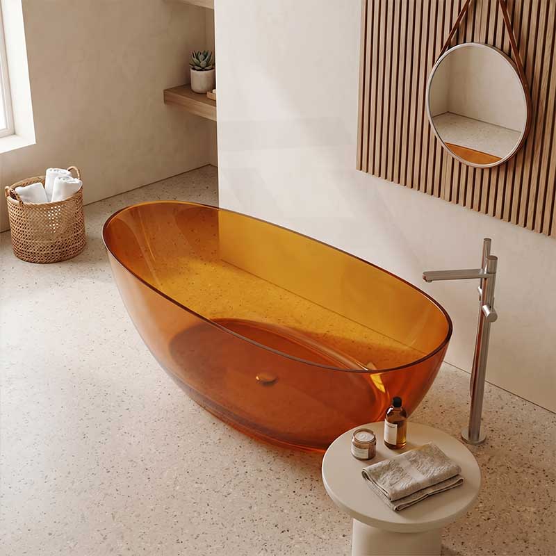 Petii Transparent Egg Shape Freestanding Bathtub NO Overflow 1500x760x540/1700x850x550mm - Custom Colours