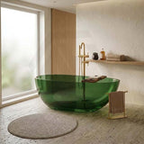 Petii Transparent Egg Shape Freestanding Bathtub NO Overflow 1500x760x540/1700x850x550mm - Custom Colours