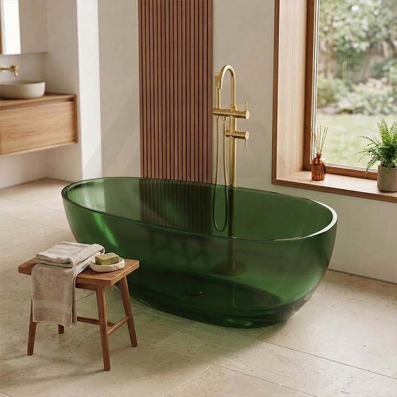 Petii Transparent Egg Shape Freestanding Bathtub NO Overflow 1500x760x540/1700x850x550mm - Custom Colours