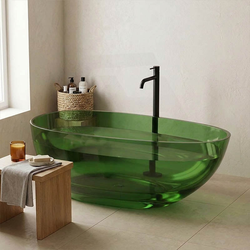 Petii Transparent Egg Shape Freestanding Bathtub NO Overflow 1500x760x540/1700x850x550mm - Custom Colours