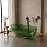 Petii Transparent Egg Shape Freestanding Bathtub NO Overflow 1500x760x540/1700x850x550mm - Custom Colours
