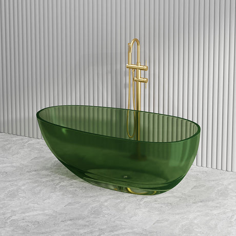 Petii Transparent Egg Shape Freestanding Bathtub NO Overflow 1500x760x540/1700x850x550mm - Custom Colours
