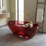 Petii Transparent Egg Shape Freestanding Bathtub NO Overflow 1500x760x540/1700x850x550mm - Custom Colours