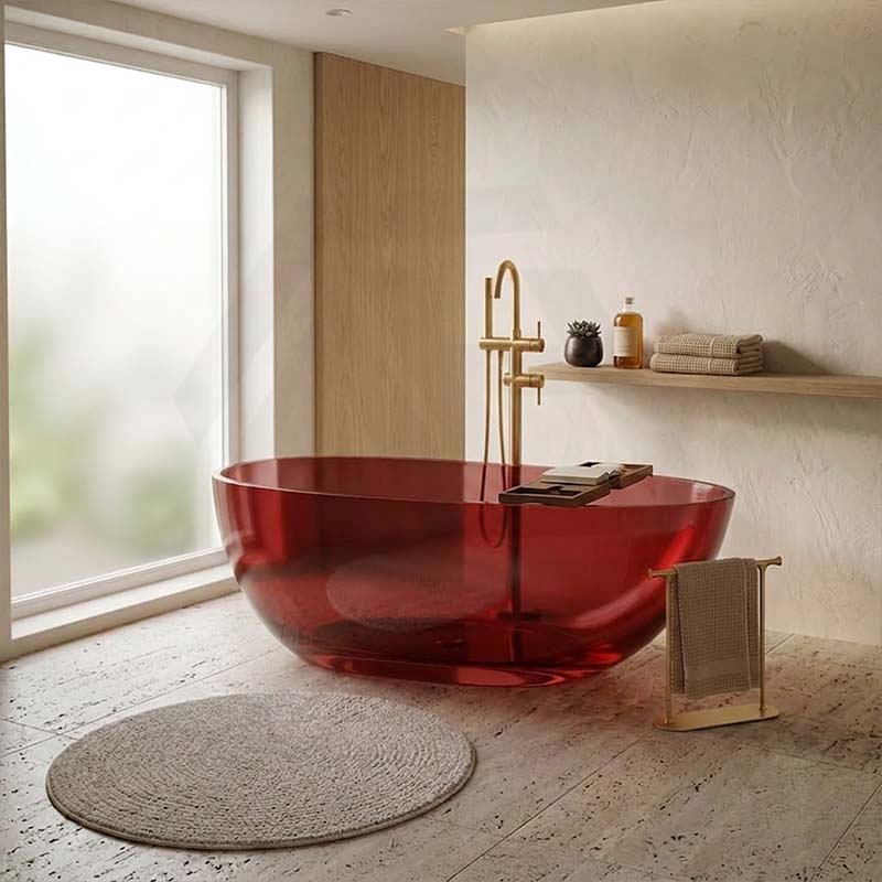 Petii Transparent Egg Shape Freestanding Bathtub NO Overflow 1500x760x540/1700x850x550mm - Custom Colours