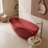 Petii Transparent Egg Shape Freestanding Bathtub NO Overflow 1500x760x540/1700x850x550mm - Custom Colours