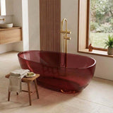 Petii Transparent Egg Shape Freestanding Bathtub NO Overflow 1500x760x540/1700x850x550mm - Custom Colours