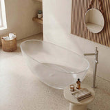 Petii Transparent Egg Shape Freestanding Bathtub NO Overflow 1500x760x540/1700x850x550mm - Custom Colours