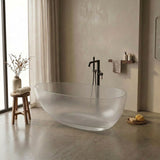 Petii Transparent Egg Shape Freestanding Bathtub NO Overflow 1500x760x540/1700x850x550mm - Custom Colours