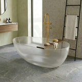 Petii Transparent Egg Shape Freestanding Bathtub NO Overflow 1500x760x540/1700x850x550mm - Custom Colours