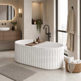 Roma Freestanding Oval Bathtub Acrylic NO Overflow 1500/1700mm - Variant Colour Available