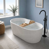Roma Freestanding Oval Bathtub Acrylic NO Overflow 1500/1700mm - Variant Colour Available