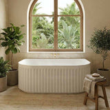 Roma Back to Wall Bathtub Acrylic NO Overflow 1500/1700mm - Variant Colour