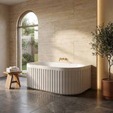 Roma Back to Wall Bathtub Acrylic NO Overflow 1500/1700mm - Variant Colour