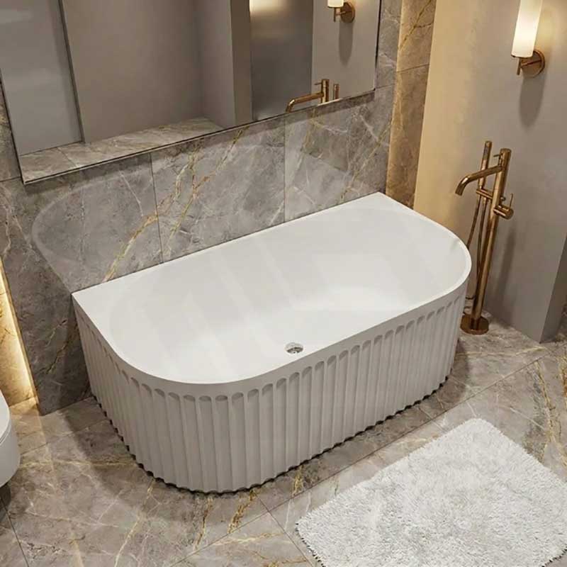 Roma Back to Wall Bathtub Acrylic NO Overflow 1500/1700mm - Variant Colour