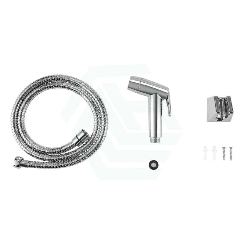 Abs Round Chrome Toilet Bidet Spray Kit With 1.2M Stainless Steel Water Hose Two Modes