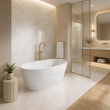 Oval Bathtub Freestanding Acrylic NO Overflow 1200/1300/1400/1500/1600/1700mm - Gloss White