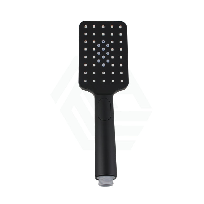 Abs Square 3 Functions Matt Black Rainfall Hand Held Shower Head Only Bathroom Products