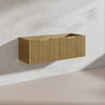 1200mm Vienna Wall Hung Single/Double Vanity Fluted Style PVC Coating 5 Colours Available