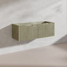 1200mm Vienna Wall Hung Single/Double Vanity Fluted Style PVC Coating 5 Colours Available