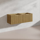 1200mm Vienna Wall Hung Single/Double Vanity Fluted Style PVC Coating 5 Colours Available
