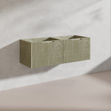 1200mm Vienna Wall Hung Single/Double Vanity Fluted Style PVC Coating 5 Colours Available