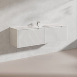 1500mm Vienna Wall Hung Single/Double Vanity Fluted Style PVC Coating 5 Colours Available