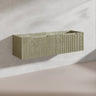 1500mm Vienna Wall Hung Single/Double Vanity Fluted Style PVC Coating 5 Colours Available