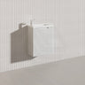 Vienna Fluted Wall Hung Vanity Left Hand Hinge with Overflow Poly Top 450x250x550mm - Variant Colour