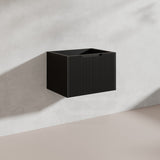 600mm Vienna Wall Hung Vanity Fluted Style PVC Coating 5 Colours Available
