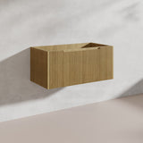 900mm Vienna Wall Hung Vanity Fluted Style PVC Coating 5 Colours Available