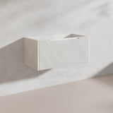 900mm Vienna Wall Hung Vanity Fluted Style PVC Coating 5 Colours Available