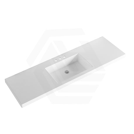 Volvo 460-1500mm Gloss/Matt White Polymarble Tops for Single or Double Bowls Bathroom Vanity