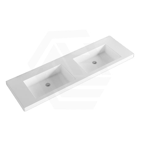 Volvo 460-1500mm Gloss/Matt White Polymarble Tops for Single or Double Bowls Bathroom Vanity