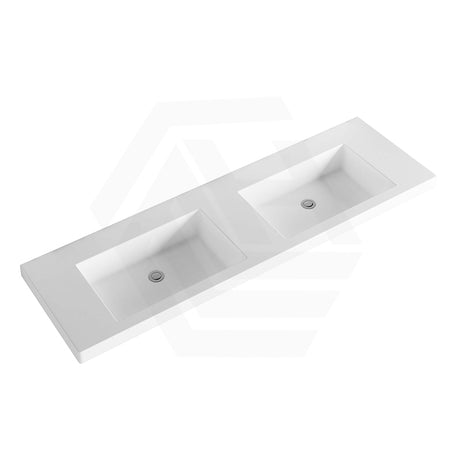 Volvo 460-1500mm Gloss/Matt White Polymarble Tops for Single or Double Bowls Bathroom Vanity