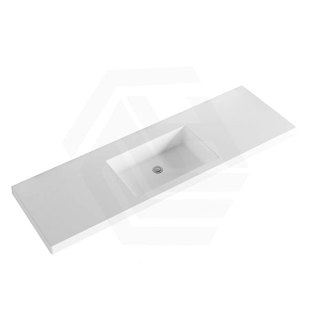 Volvo 460-1500mm Gloss/Matt White Polymarble Tops for Single or Double Bowls Bathroom Vanity