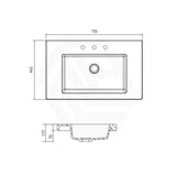 Volvo 460-1500mm Gloss/Matt White Polymarble Tops for Single or Double Bowls Bathroom Vanity