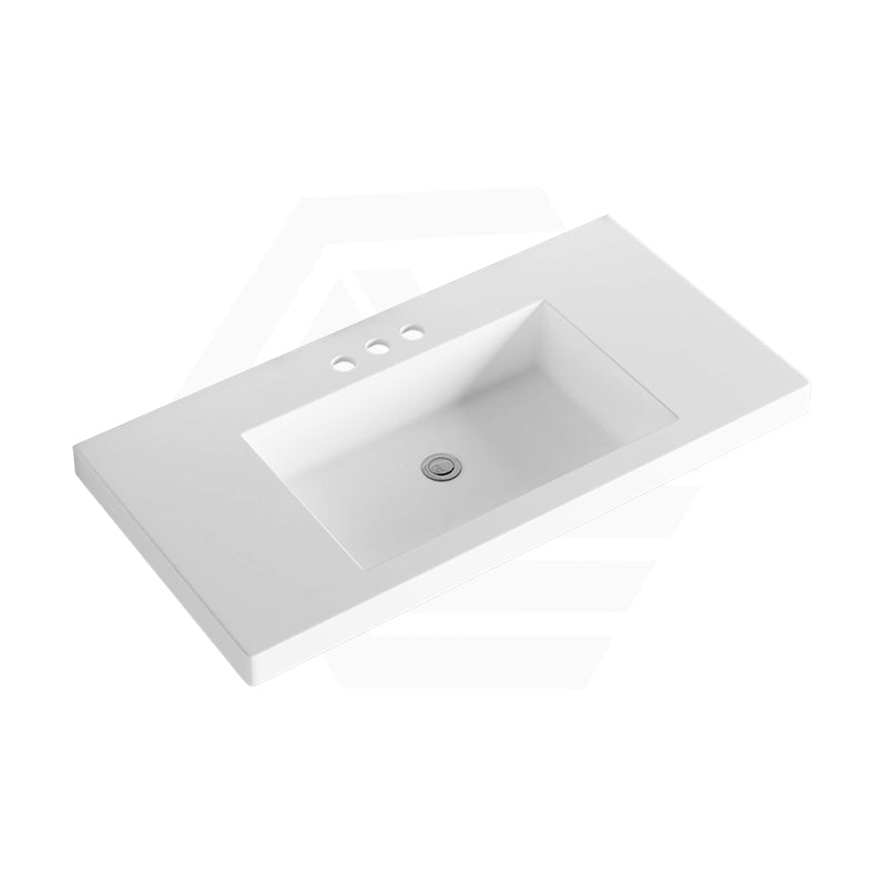 Volvo 460-1500mm Gloss/Matt White Polymarble Tops for Single or Double Bowls Bathroom Vanity
