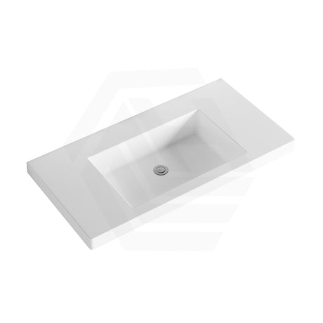 Volvo 460-1500mm Gloss/Matt White Polymarble Tops for Single or Double Bowls Bathroom Vanity