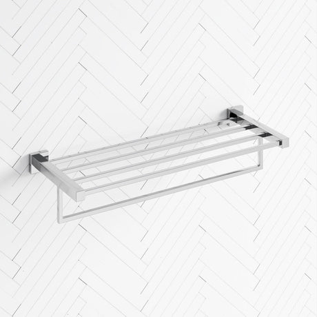 Ottimo Chrome Towel Rack 600mm Stainless Steel Wall Mounted Racks