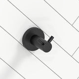 Euro Pin Lever Round Stainless Steel Double Robe Hook Wall Mounted In Various Colour
