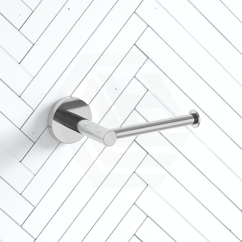 Euro Pin Lever Round Chrome Toilet Paper Roll Holder Stainless Steel Wall Mounted