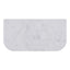20Mm Curved Edge Stone Top For Above Counter Basins Gloss Snow White 600-1800Mm 600Mm X 505Mm