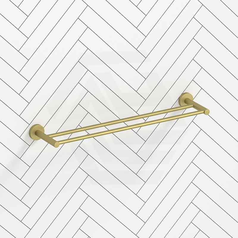 G#4(Gold) Otus Slimline 600mm/900mm SS304 Double Towel Rail