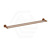 #Brushed Copper Otus Slimline 600mm/900mm SS304 Double Towel Rail