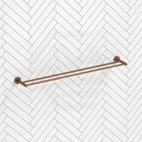 #Brushed Copper Otus Slimline 600mm/900mm SS304 Double Towel Rail