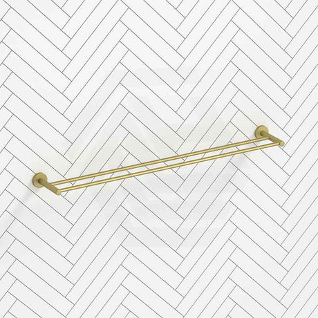 G#4(Gold) Otus Slimline 600mm/900mm SS304 Double Towel Rail