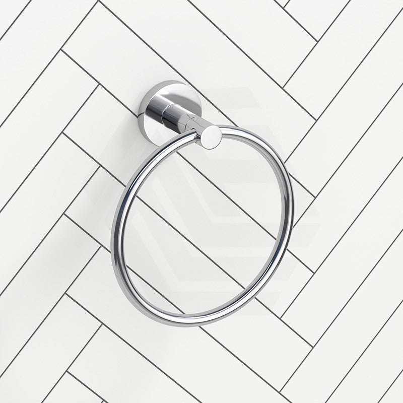 Otus Slimline Round Stainless Steel Hand Towel Ring Variant Colour Available