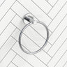 Otus Slimline Round Stainless Steel Hand Towel Ring Variant Colour Available
