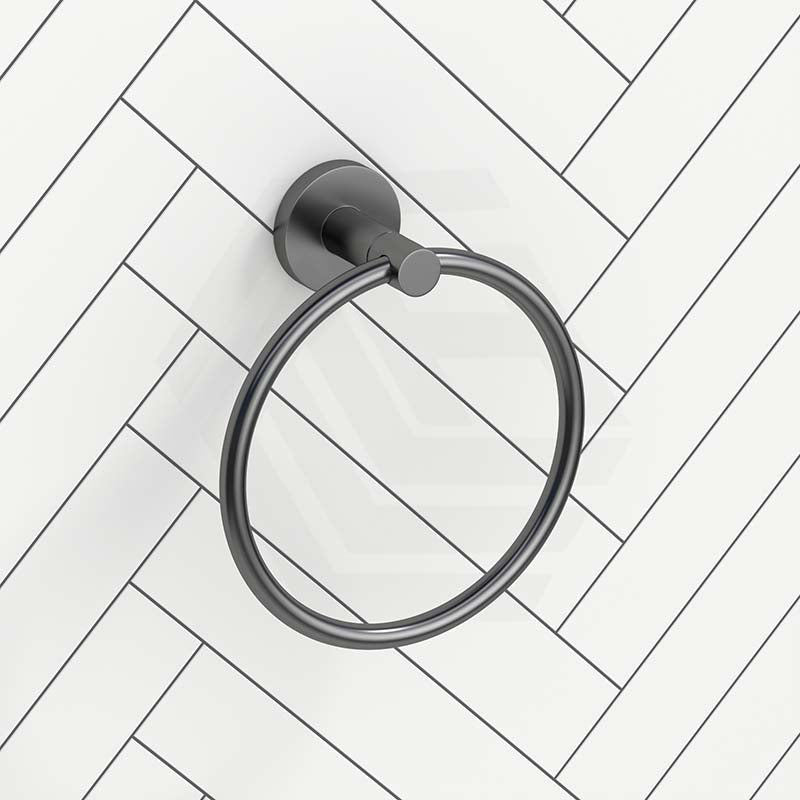 M#1(Gunmetal-Grey) Otus Slimline Round Stainless Steel Hand Towel Ring