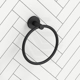 Otus Slimline Round Stainless Steel Hand Towel Ring Variant Colour Available
